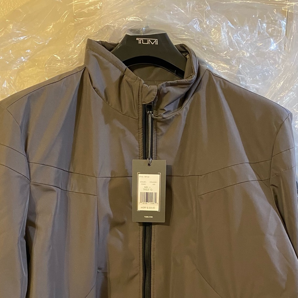 Tumi Jacket, lightweight solid windbreaker